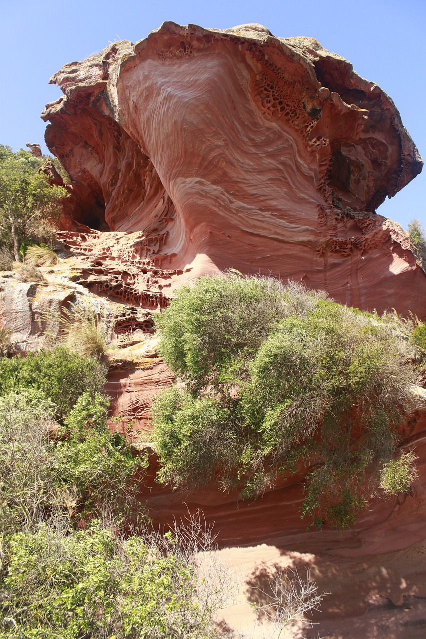 differential erosion sandstone geology free photo