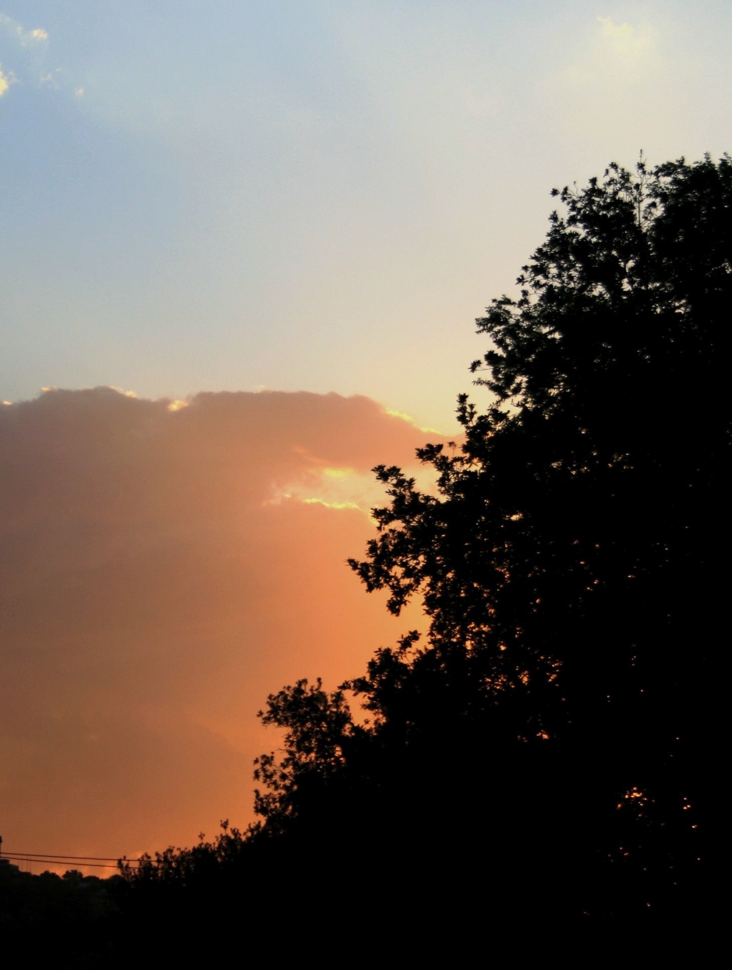 sunset orange glow free photo