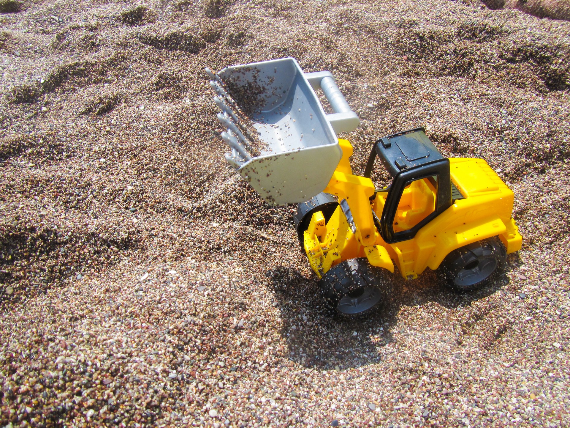 sandpit excavator toy