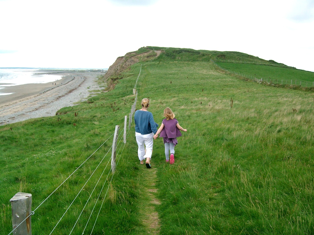 dinas dinlle beach cliff free photo