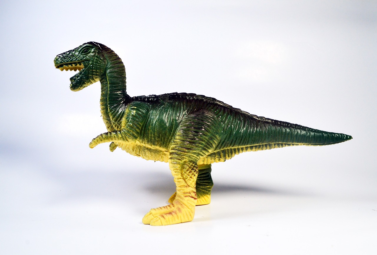 dinosaur green color toy free photo