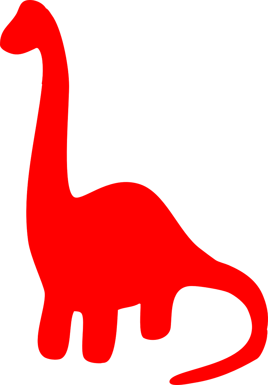 dinosaur red silhouette free photo