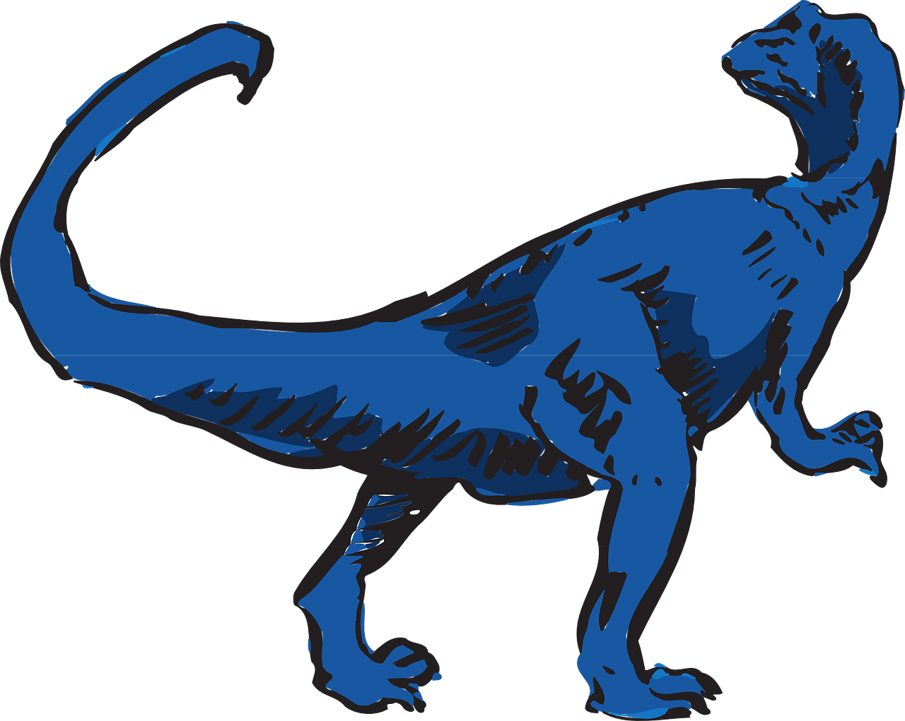 dinosaur blue prehistoric free photo