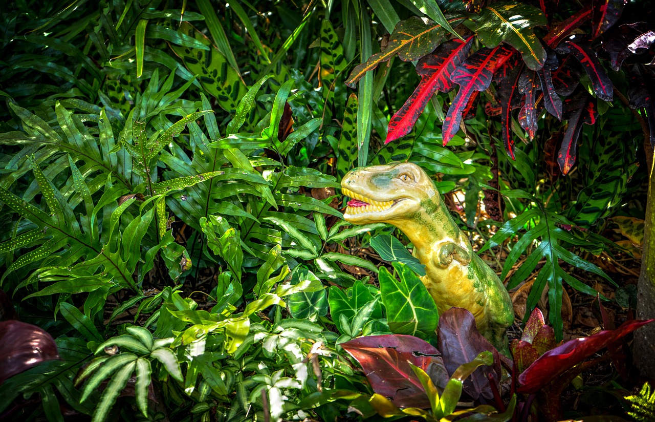 Download free photo of Dinosaur statue,sculpture,garden,tropical,green ...