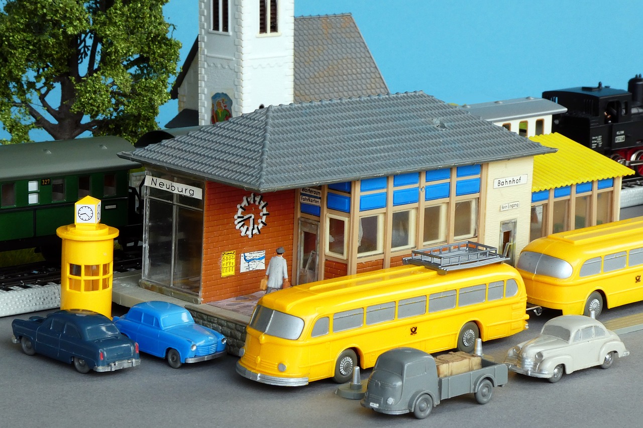 diorama  model train  model railway free photo