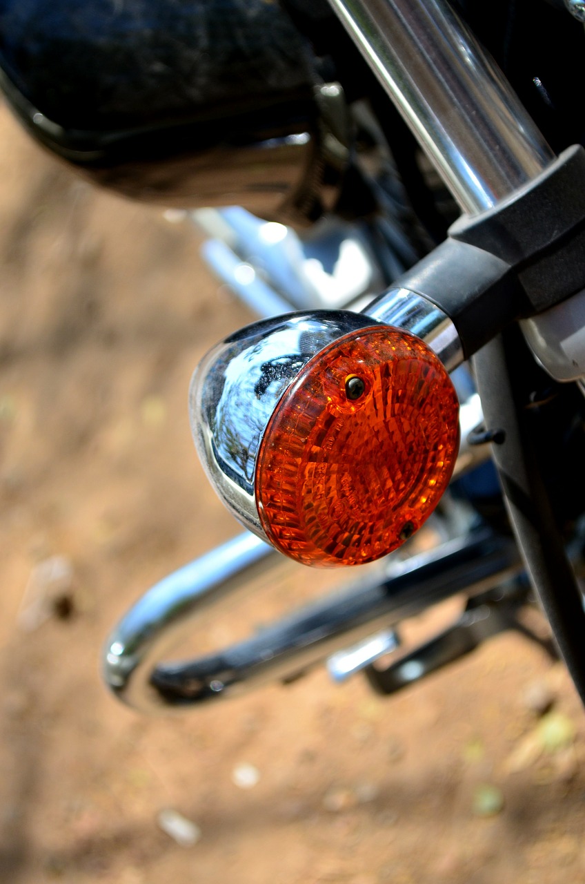 direction indicator motorcycle bike free photo