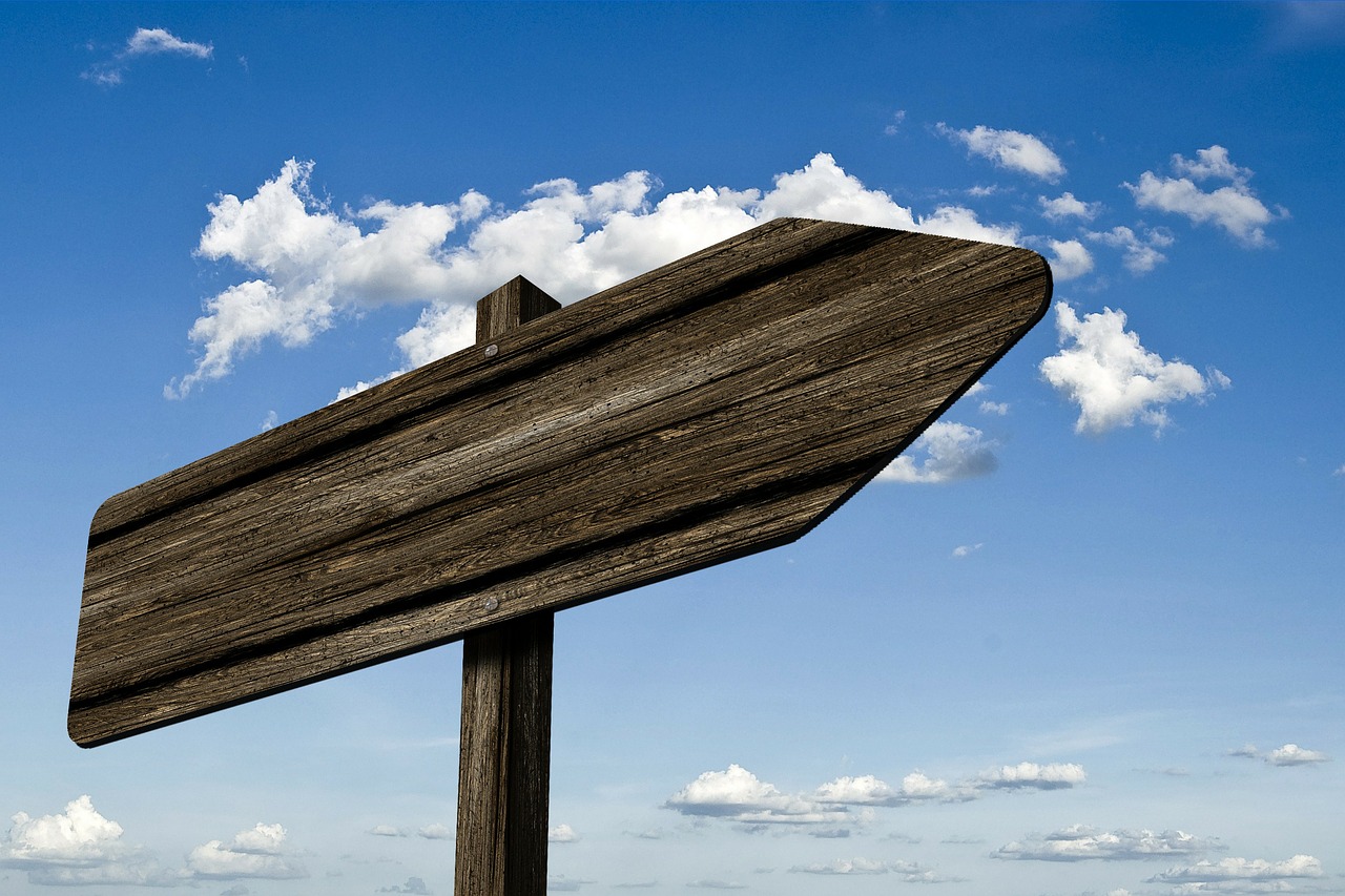 directory signposts wood free photo