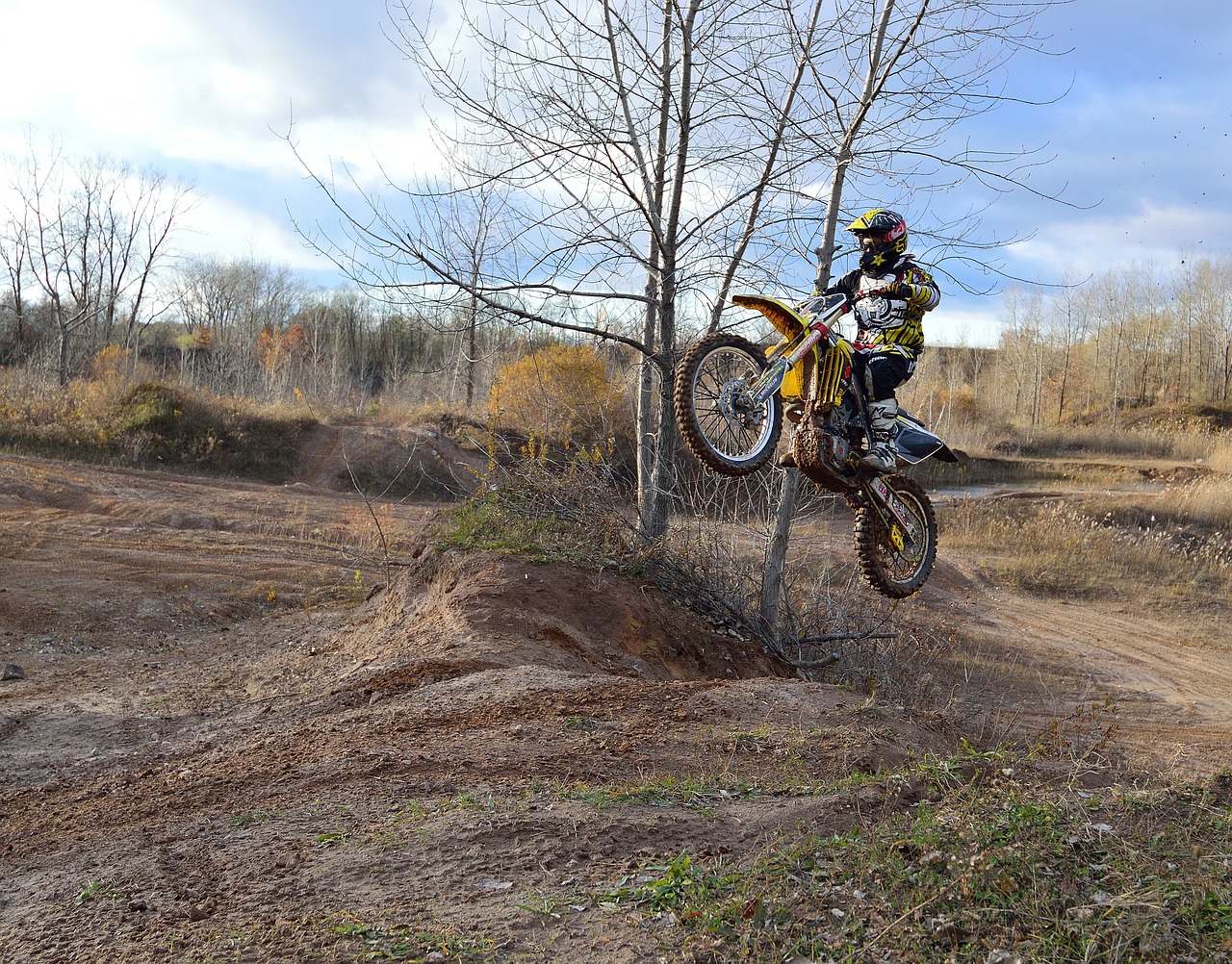 dirt bike motorcycle jump free photo