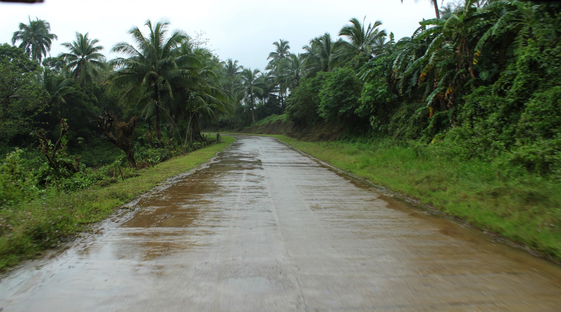 dirt road wet road travel free photo