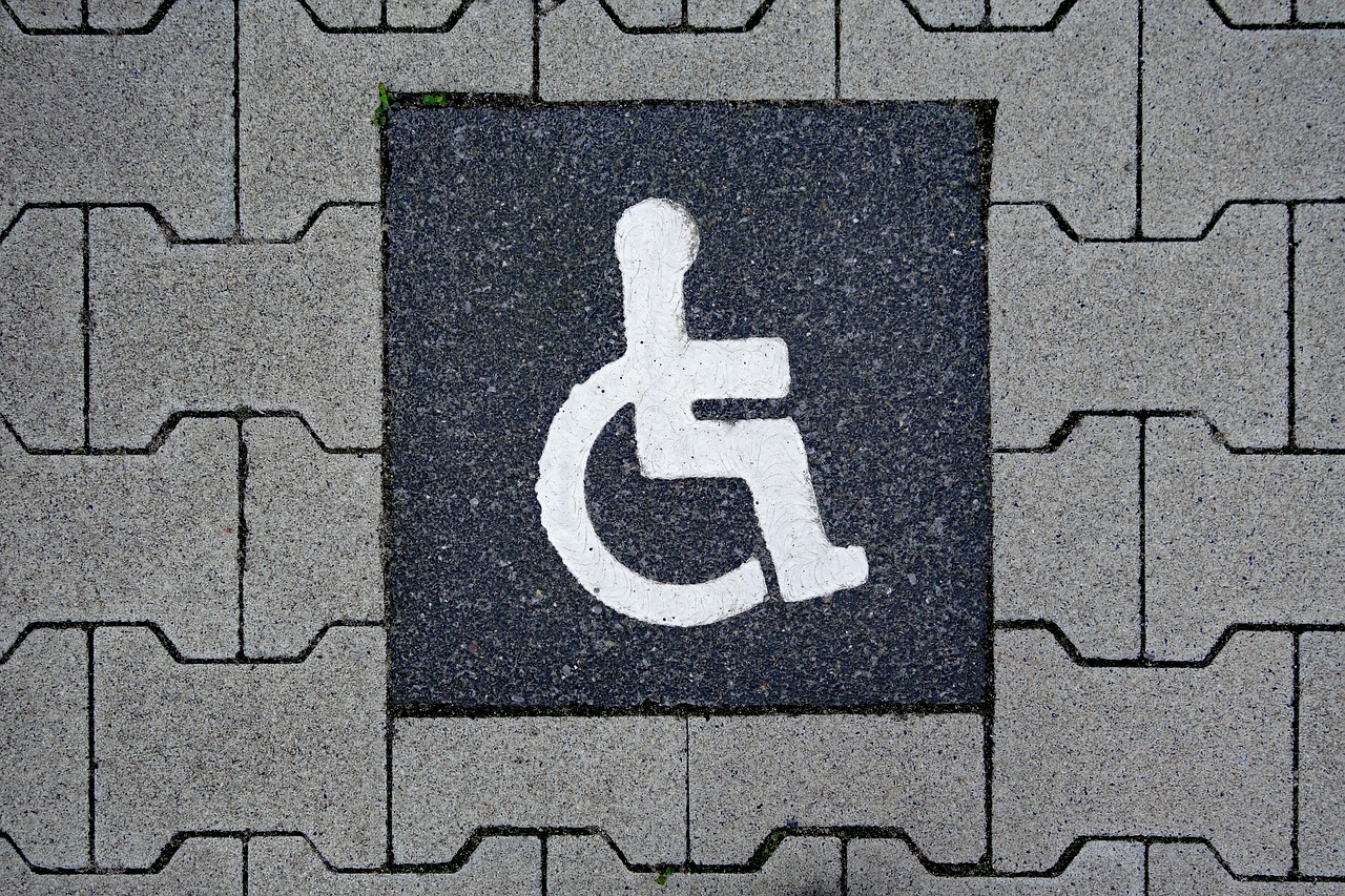 disabled parking space  integration  park free photo