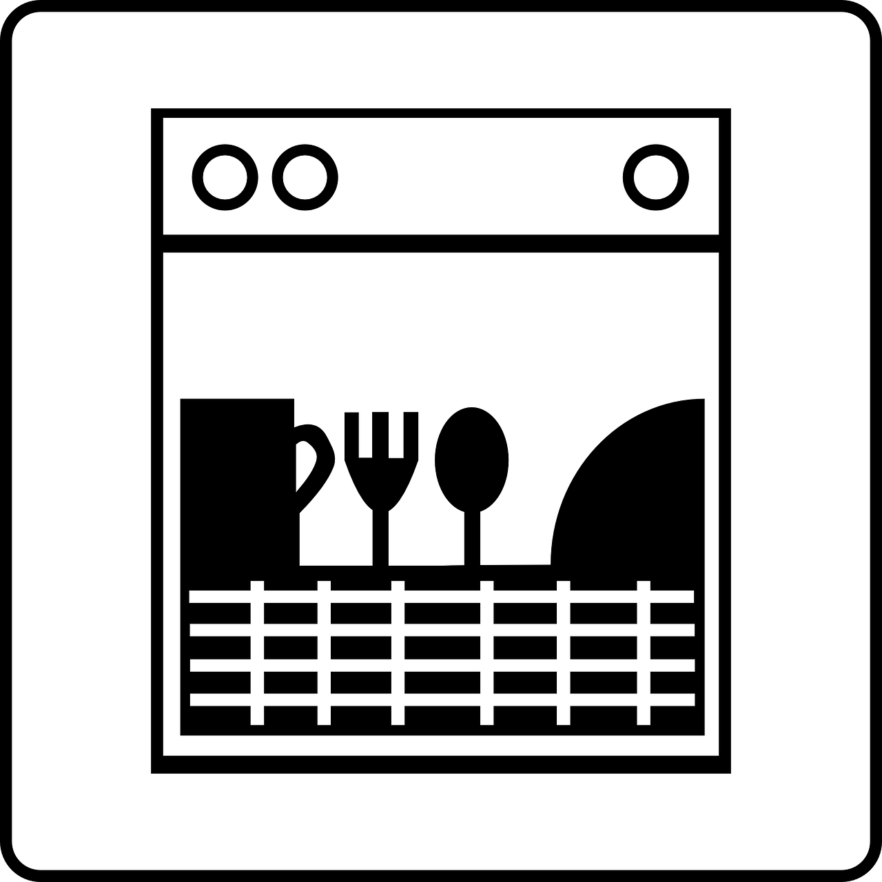 dishwasher dishes kitchen free photo