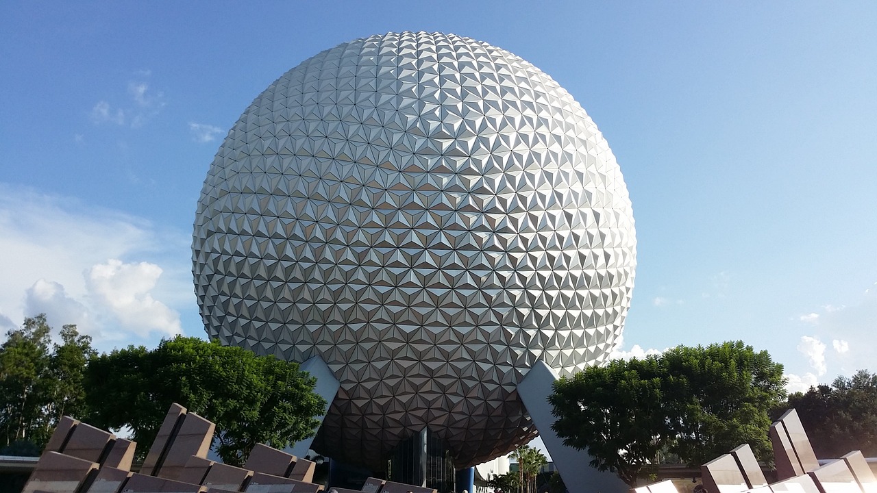 disney land epcot ball epcot spaceship earth free photo