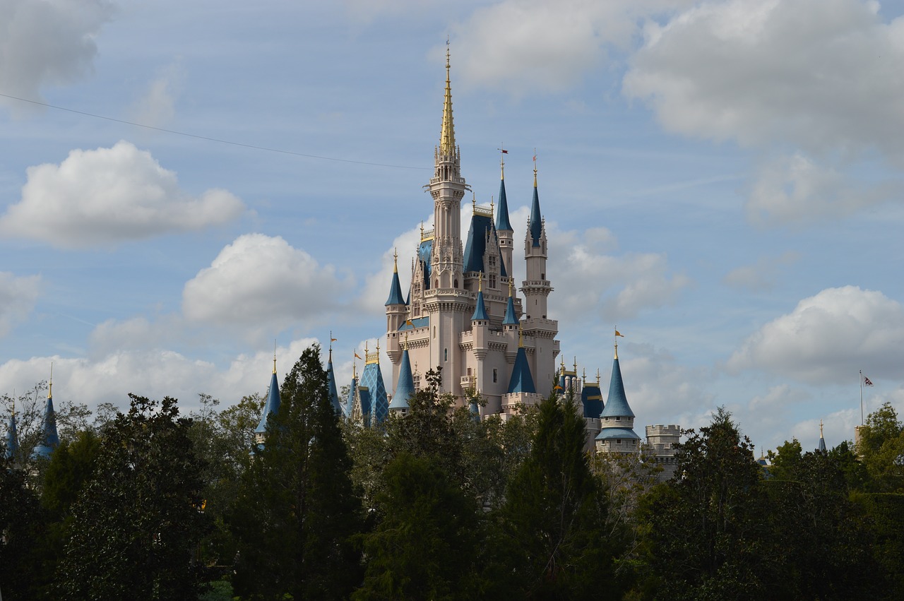 disney world  magic kingdom  cinderella's castle free photo