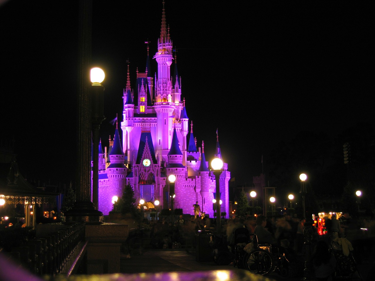 Download Free Photo Of Disneyland Magic Kingdom Night Romantic Florida From Needpix Com