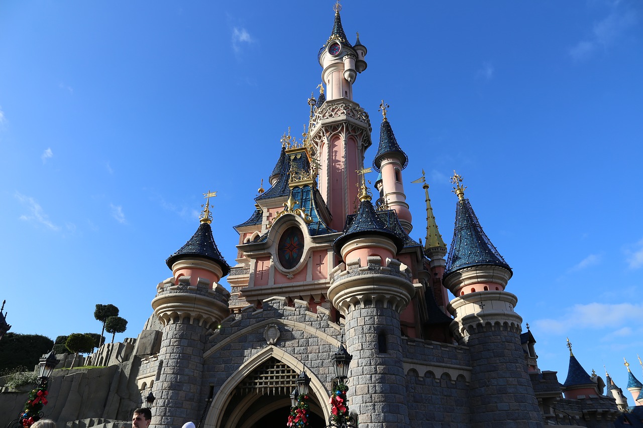 disneyland castle paris free photo