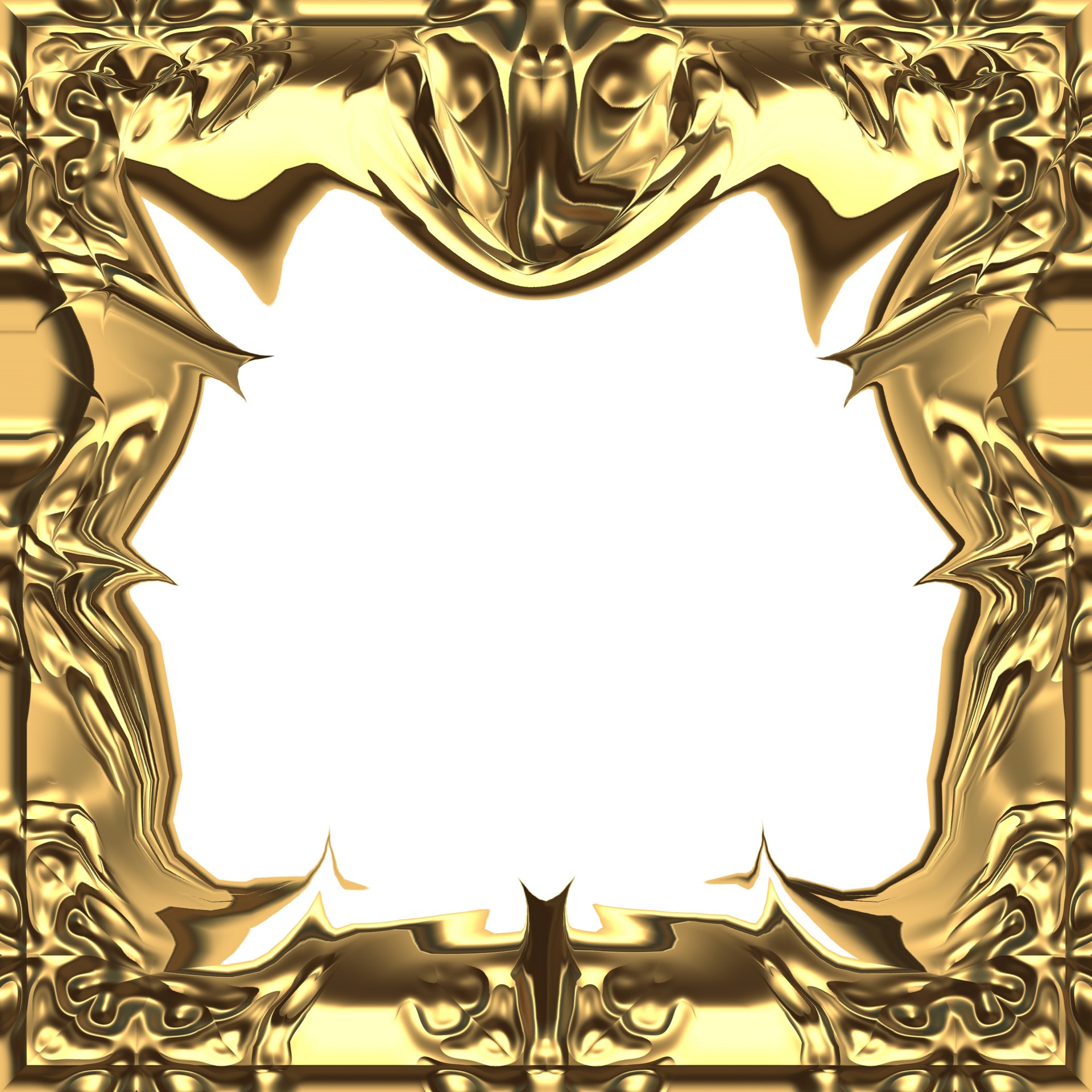 baroque frame distort free photo