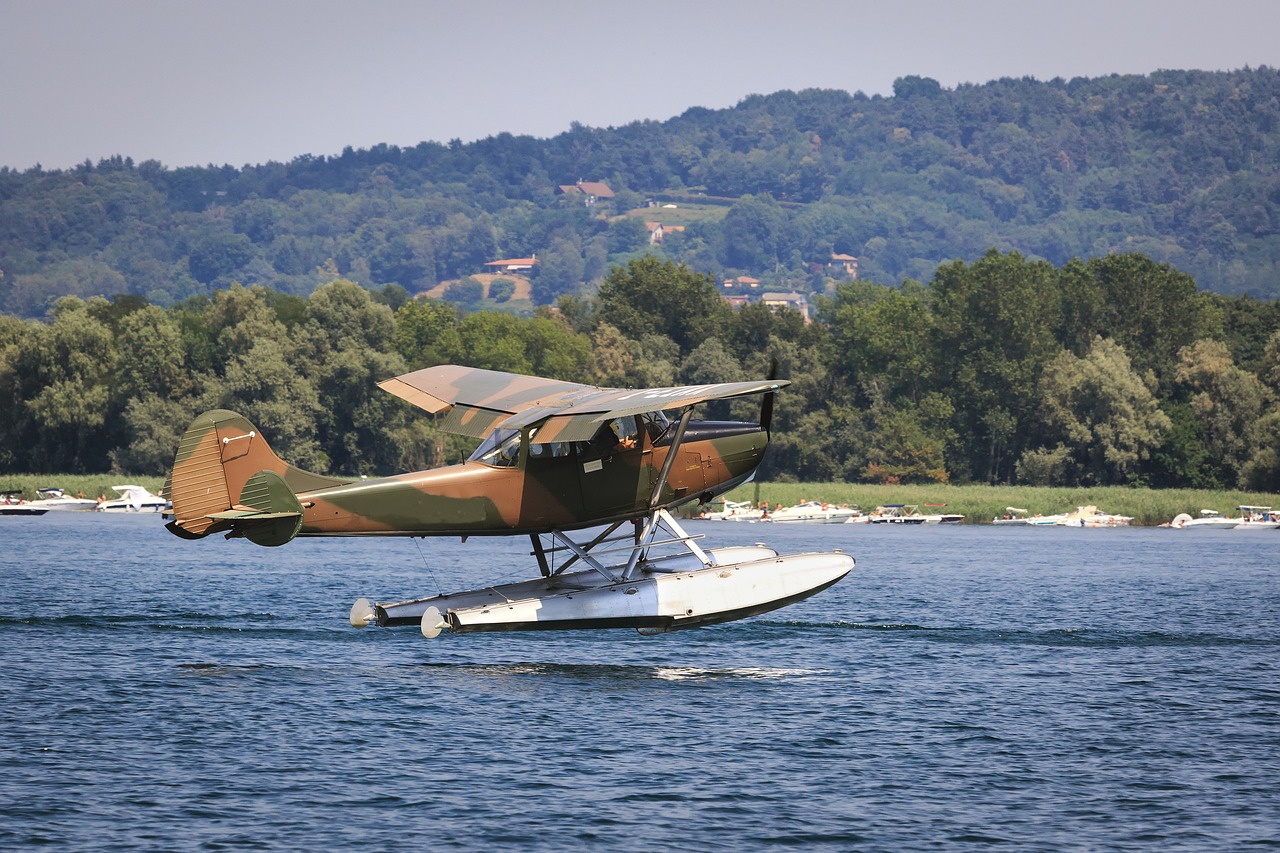 ditching  seaplane  water free photo