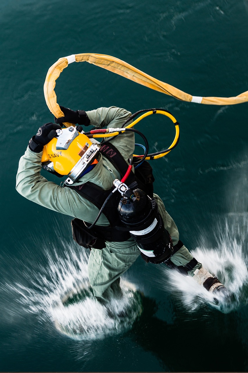diver navy training free photo