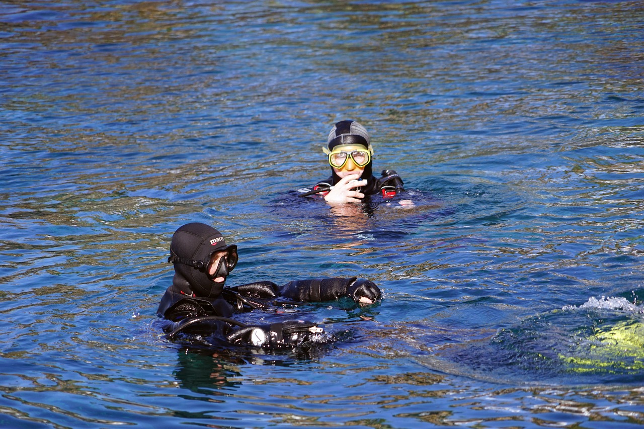 divers diving mask water free photo