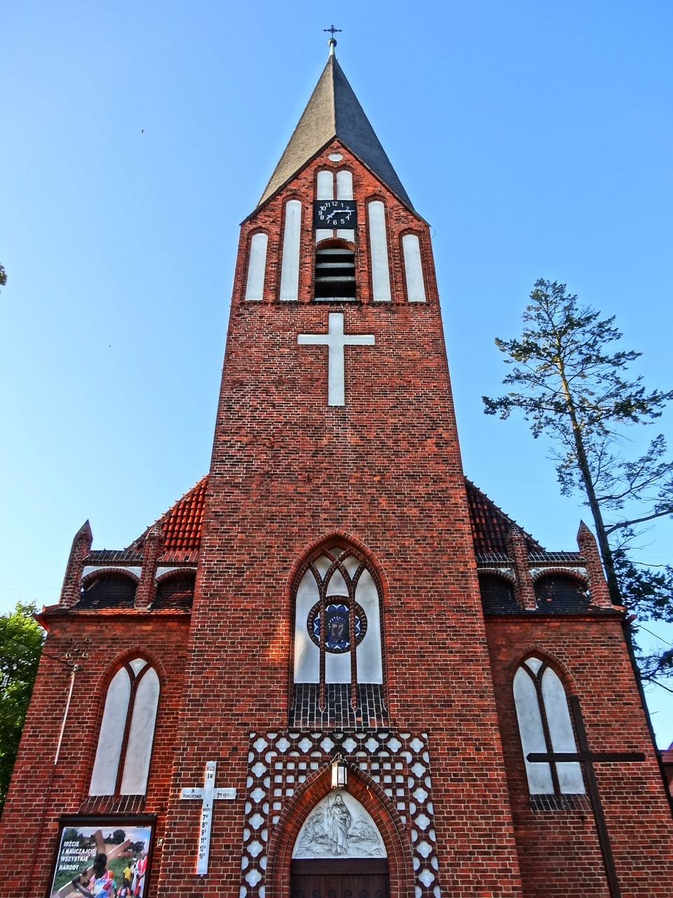 divine mercy church bydgoszcz tower free photo