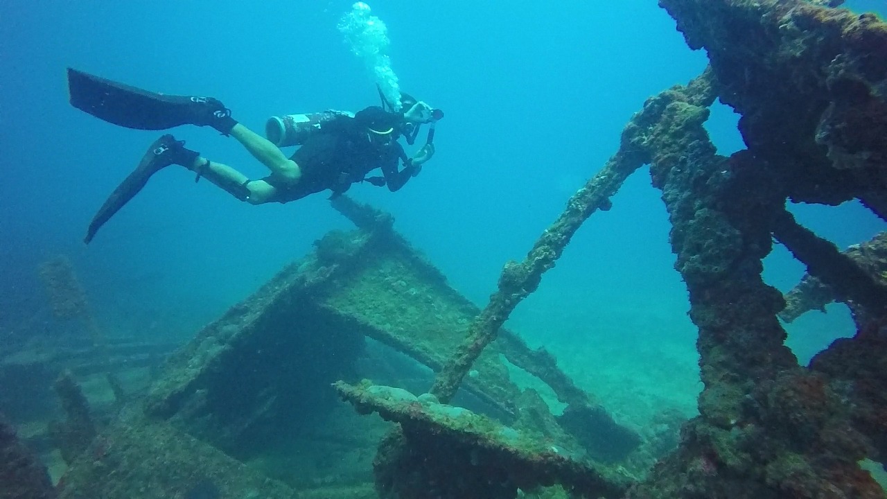 diving shipwreck steam bahia free photo