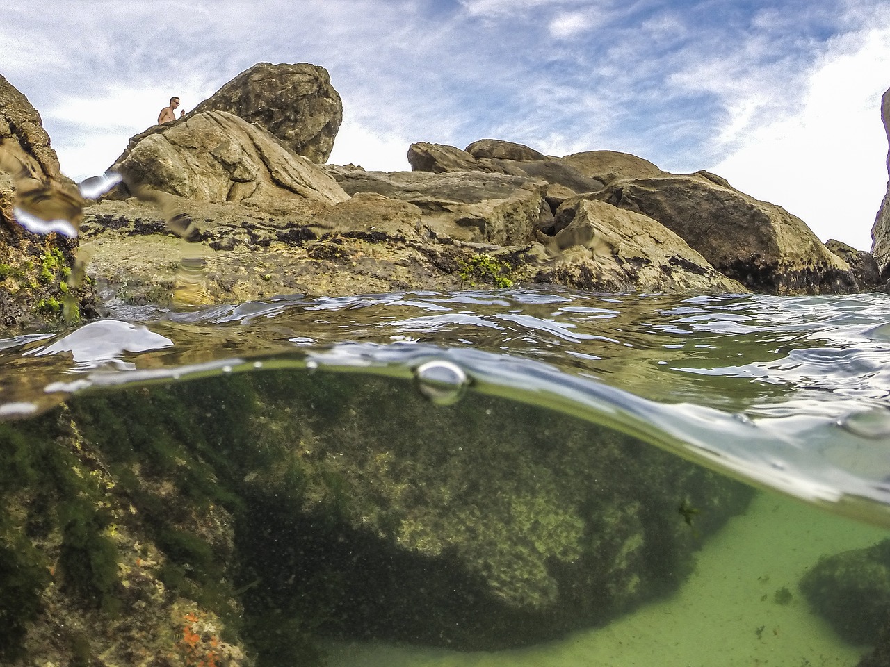 diving beach mar free photo