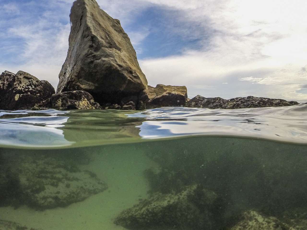 diving beach mar free photo