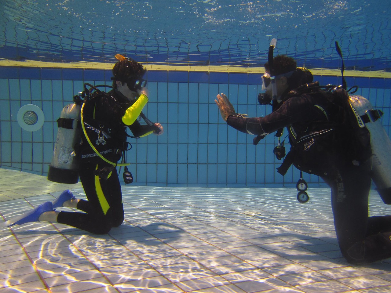 diving teaching scuba diving free photo