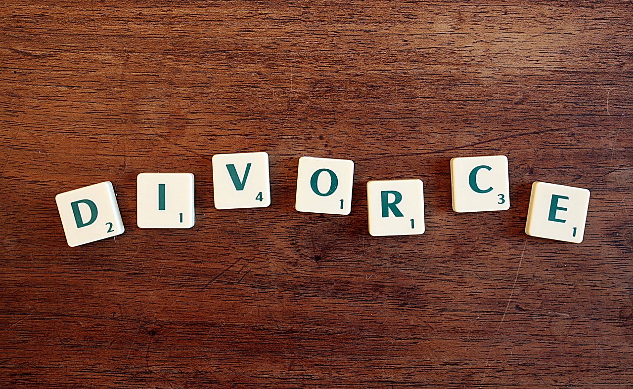 divorce word letters free photo