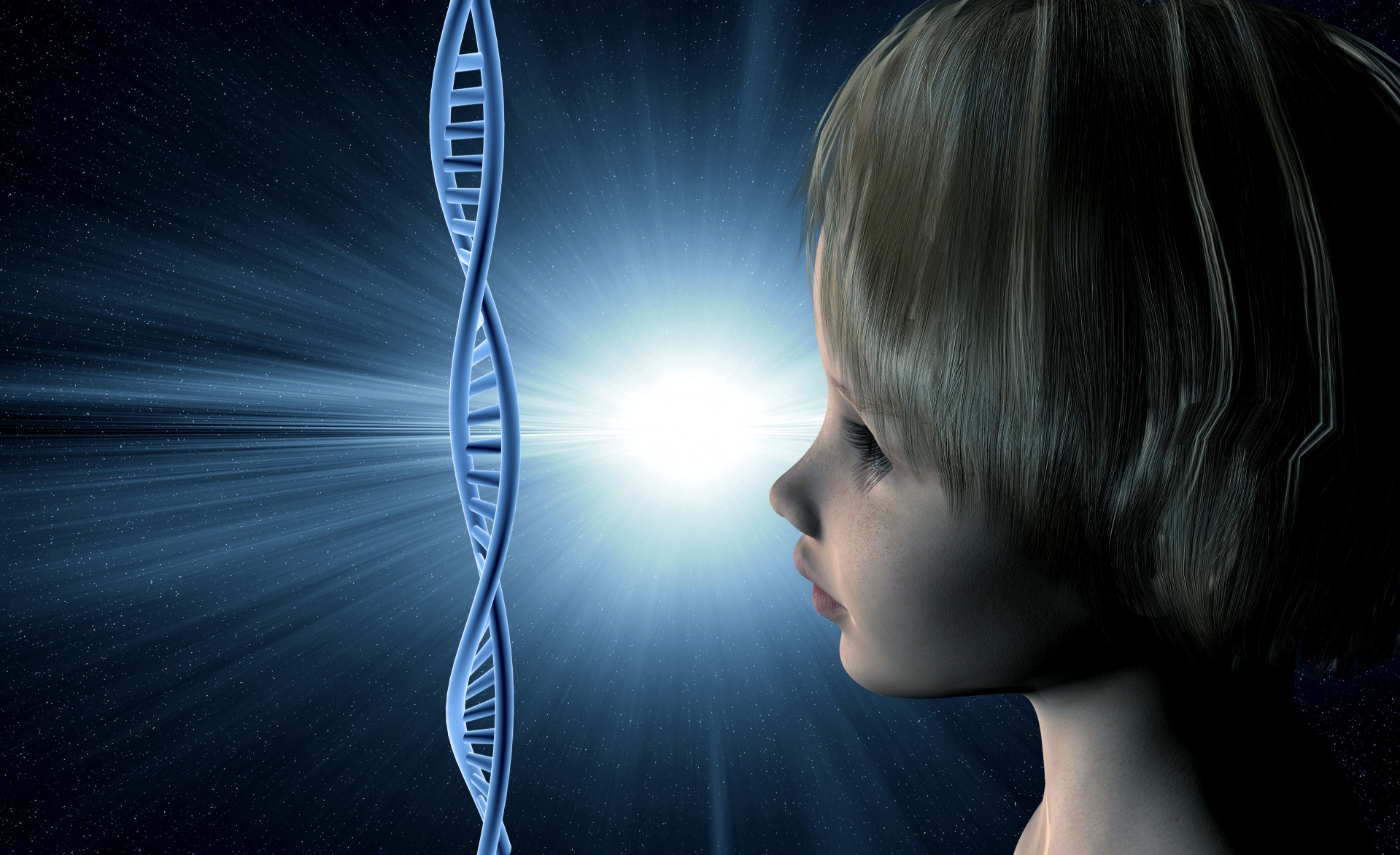 dna science woman free photo