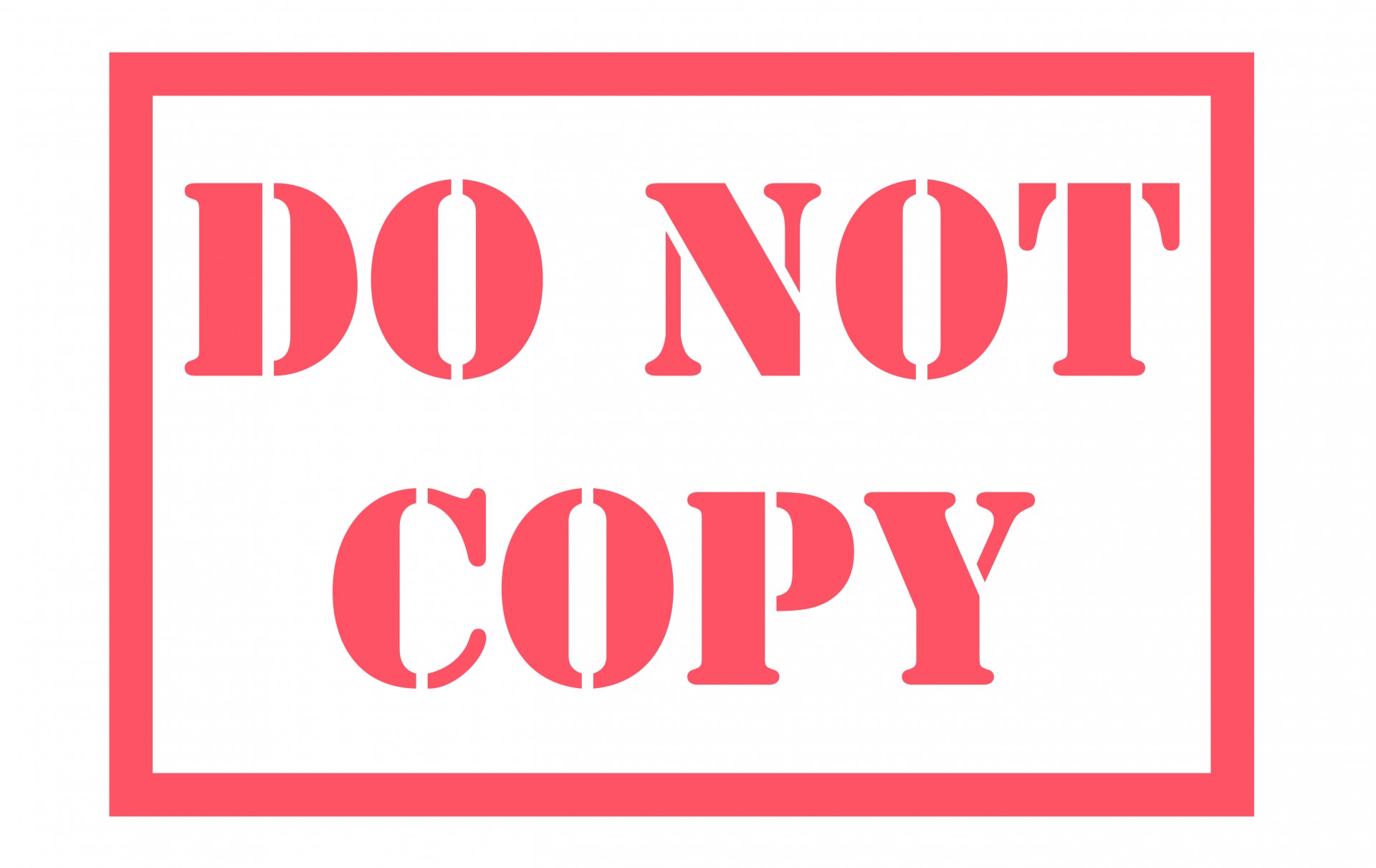 do not copy red rubber free photo