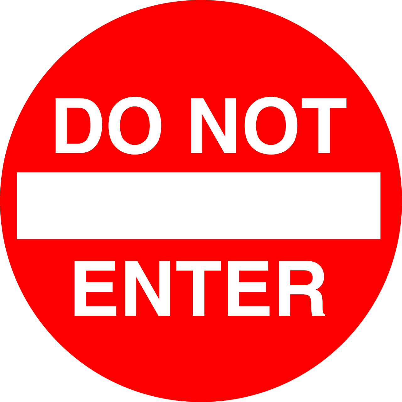 do not enter driving icon free photo