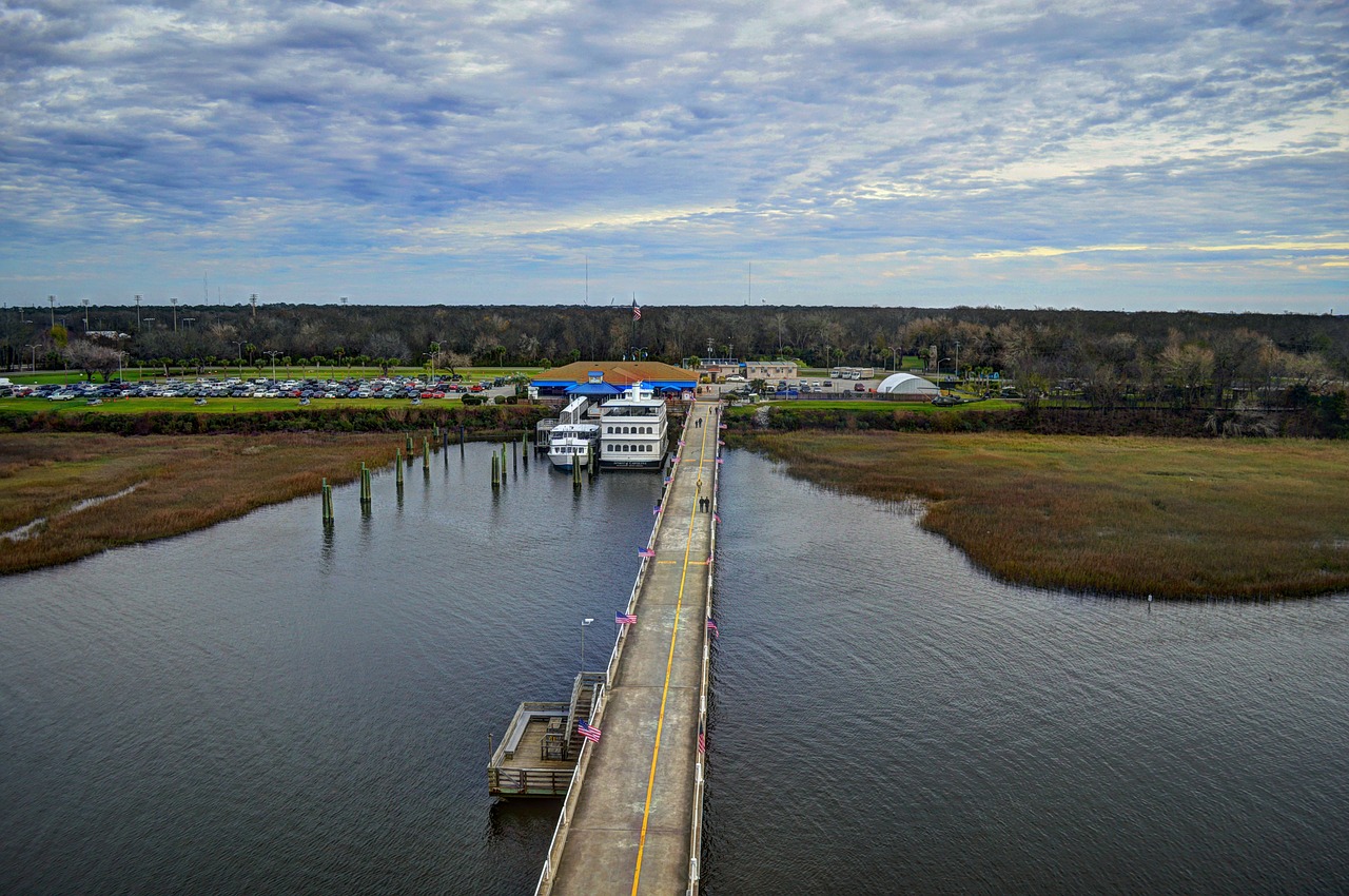 dock water landscape free photo