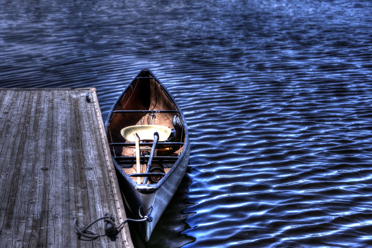 dock rowboat boat free photo