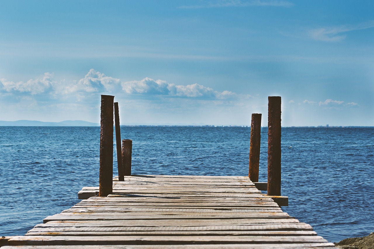 dock lake water free photo