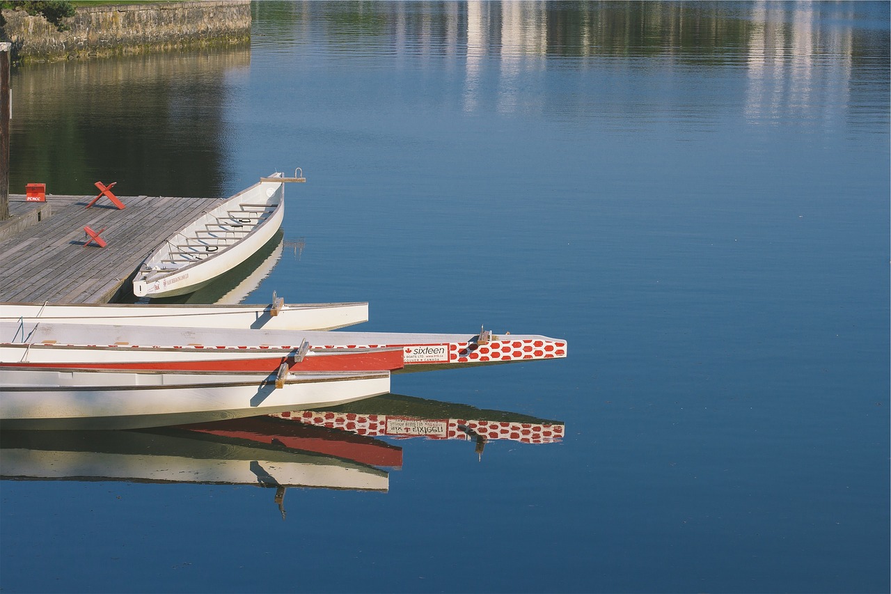 dock boats lake free photo