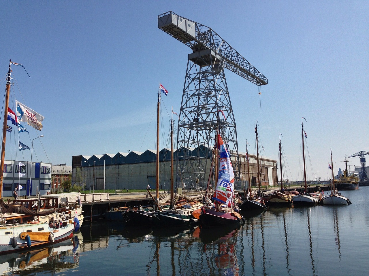 dock port schelde quarter vlissingen free photo