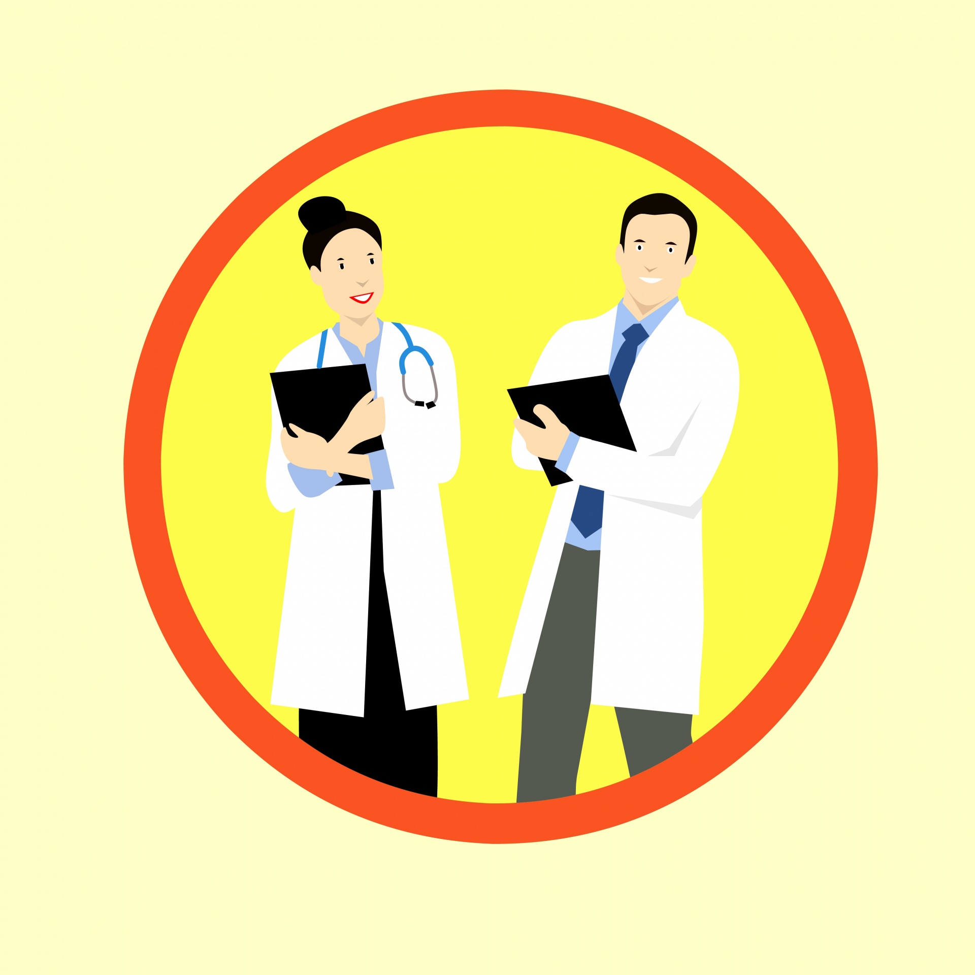 medical care doctors sticker free photo