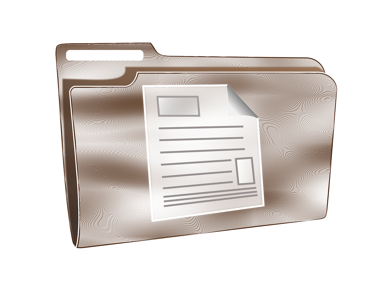 document folder logo free photo