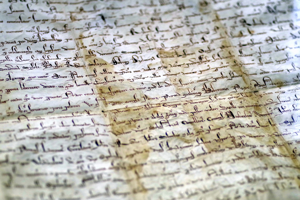 document parchment the middle ages free photo