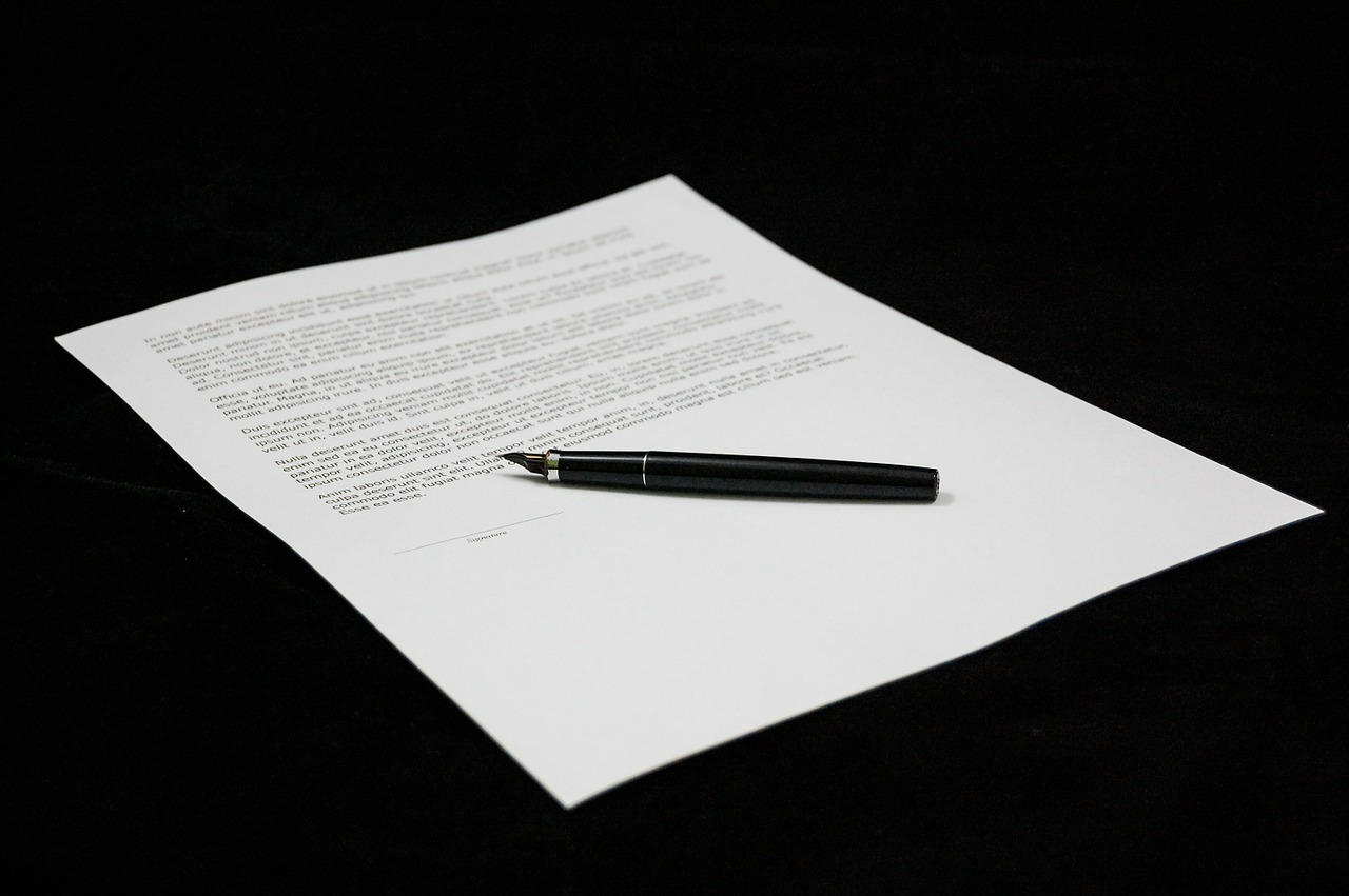 document agreement documents free photo