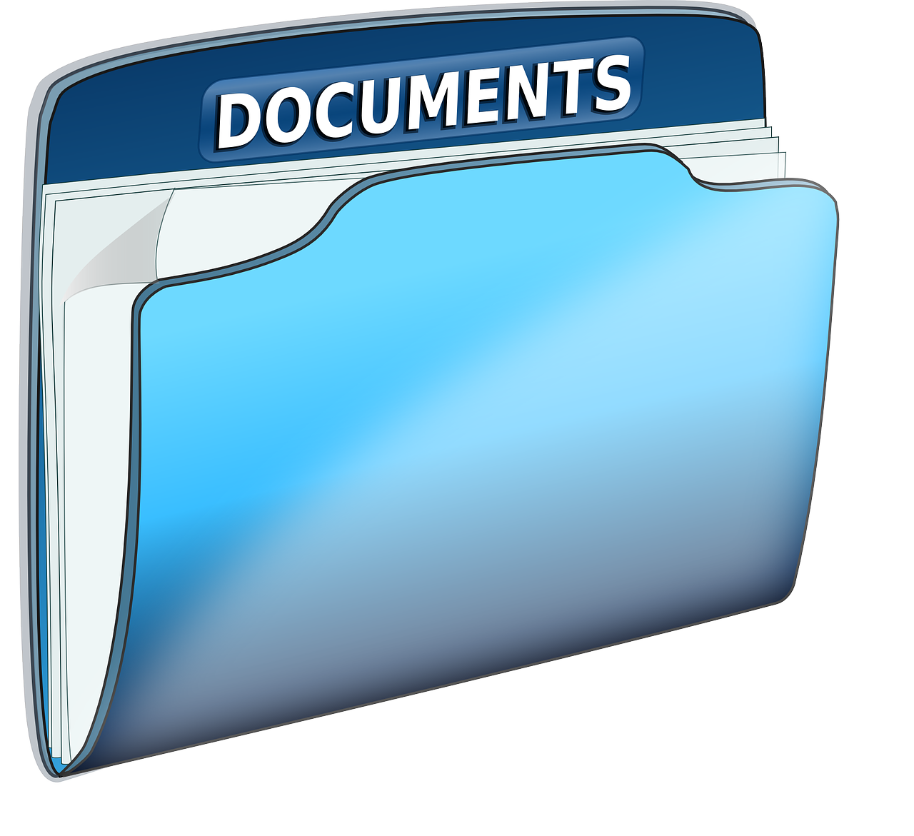 documents folder office free photo