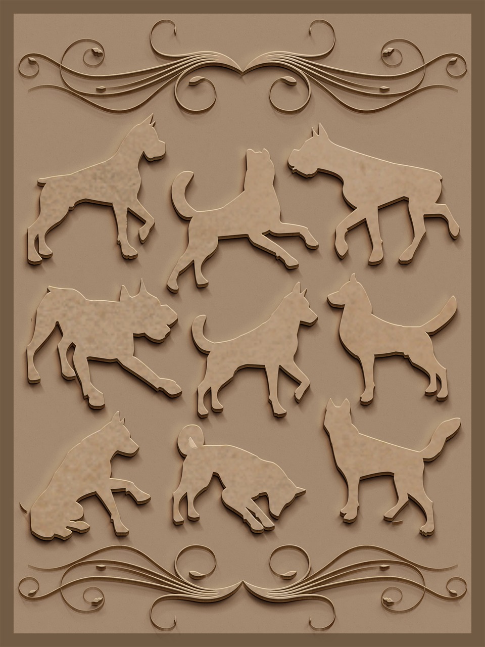 dog wood sculpt free photo