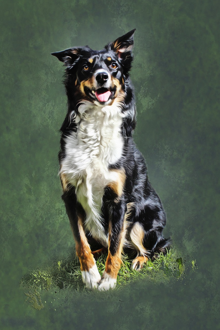 dog collie portrait free photo