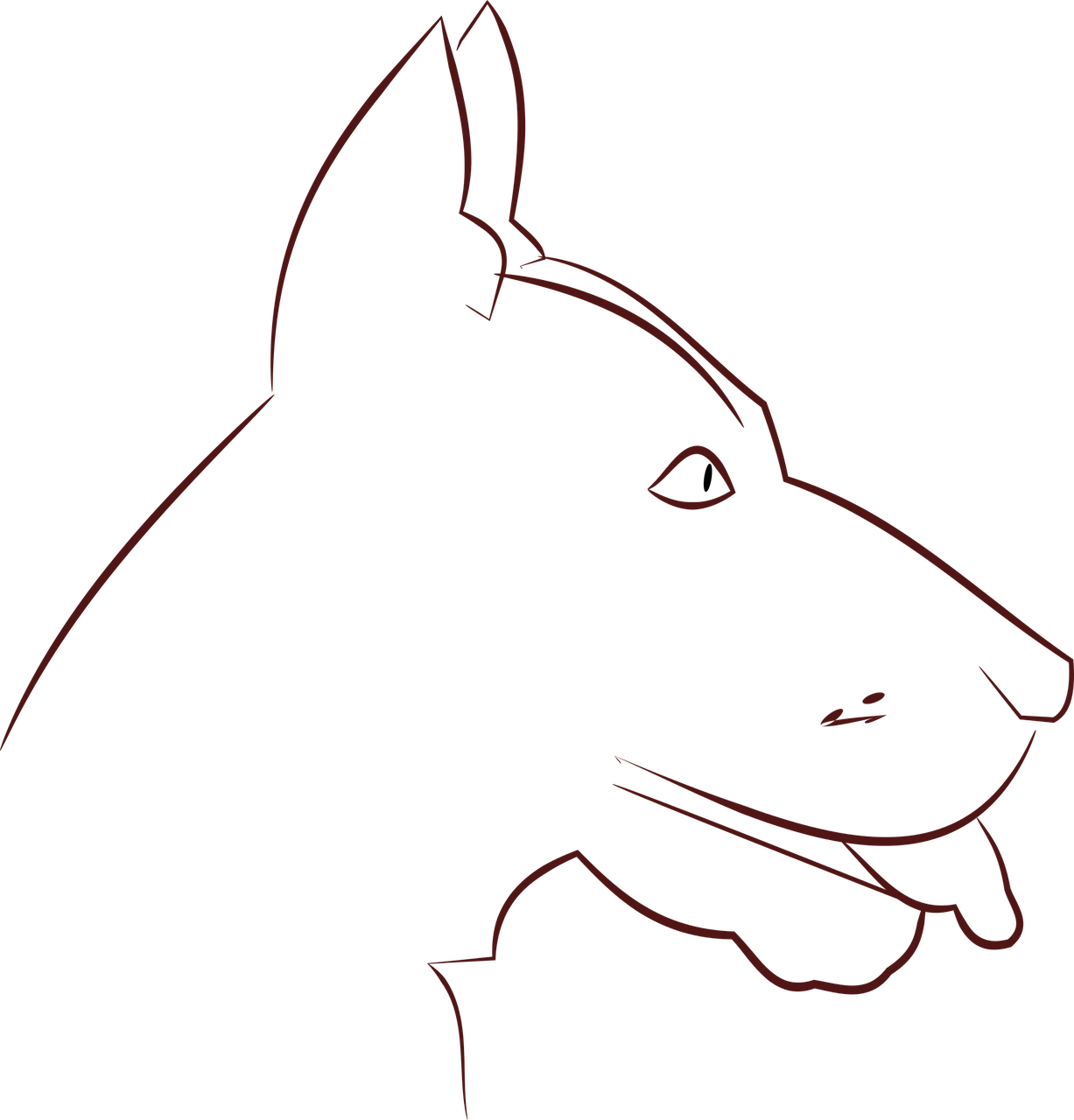 dog lineart pet free photo