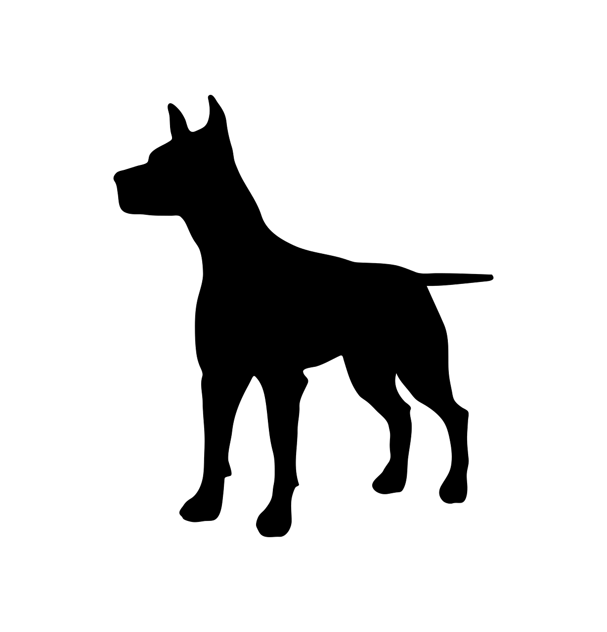 dog animal silhouette free photo