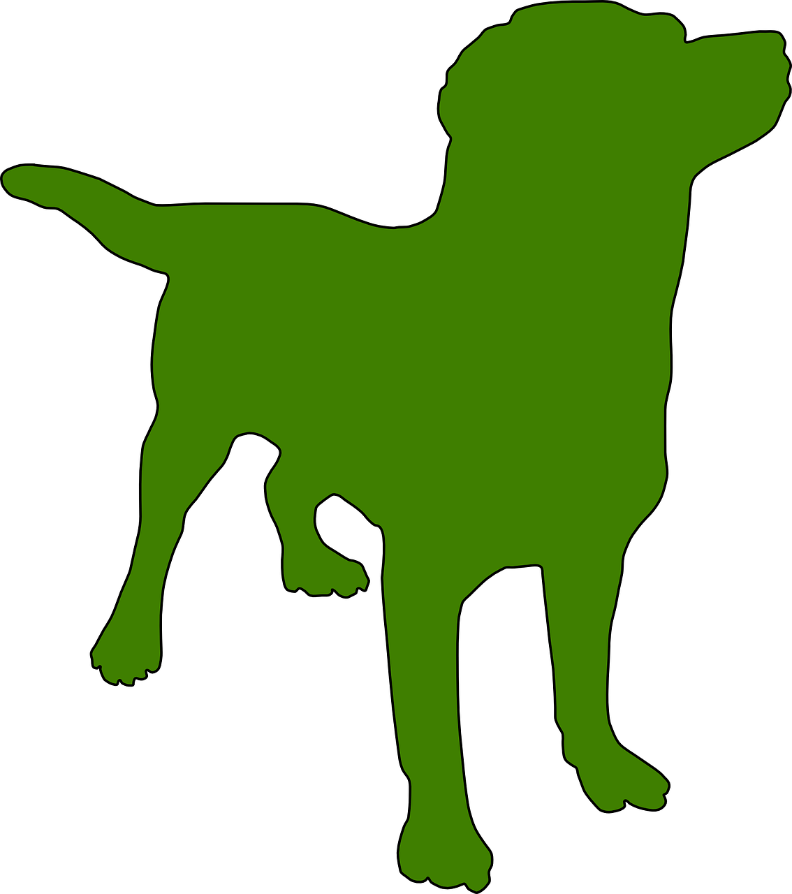 dog silhouette pet free photo