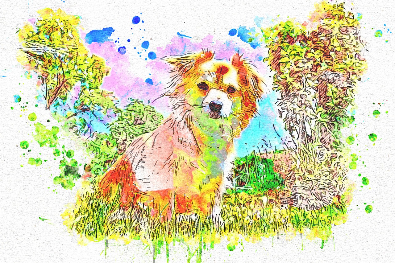 dog  animal  art free photo