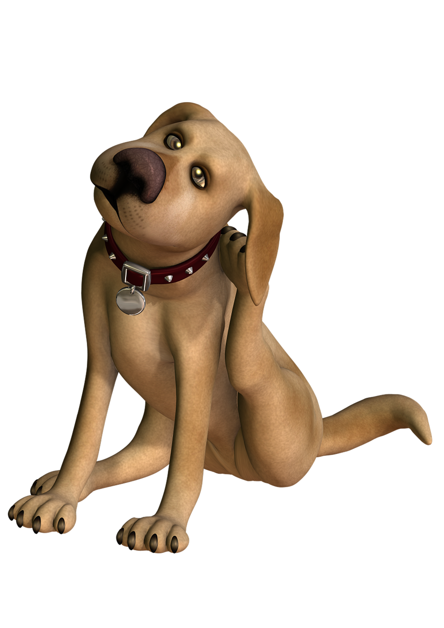 dog scratching cartoon dog poser dog free photo