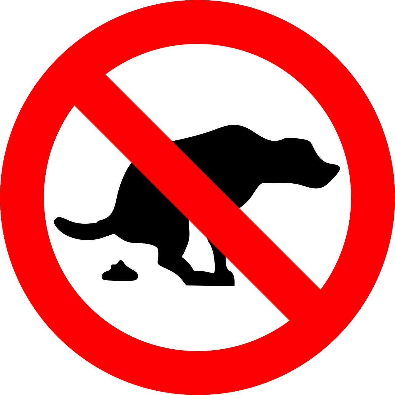 dogs prohibited warning free photo